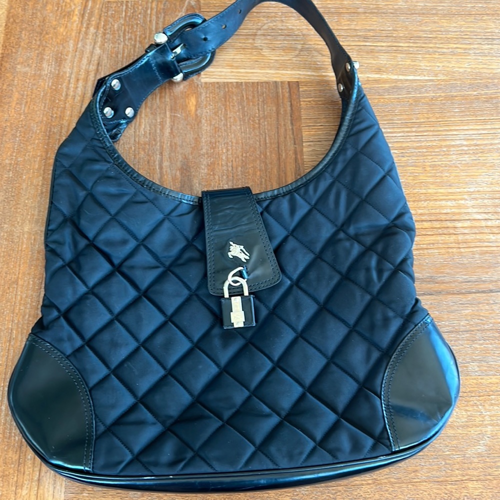 Black Quilted Burberry Handbag